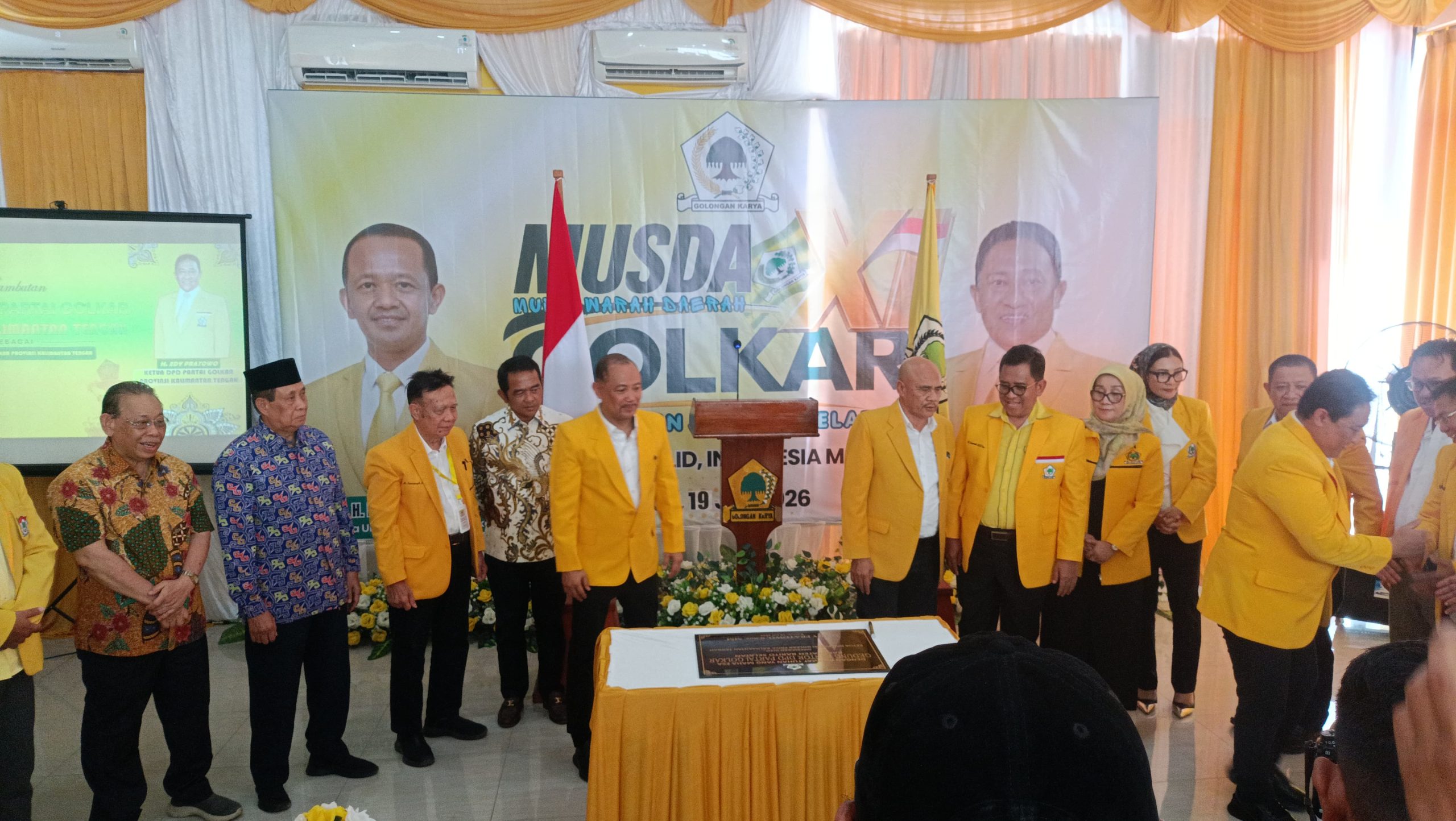 Ketua DPD Golkar Kalteng Resmikan Kantor Sekretariat DPD Partai Golkar Barito Selatan