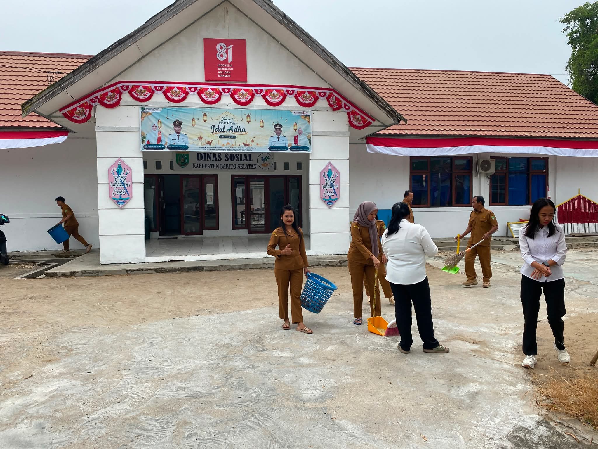 Giat ASRI Dinas Sosial Barito Selatan Digelar di Lingkungan Kantor Dinas Sosial